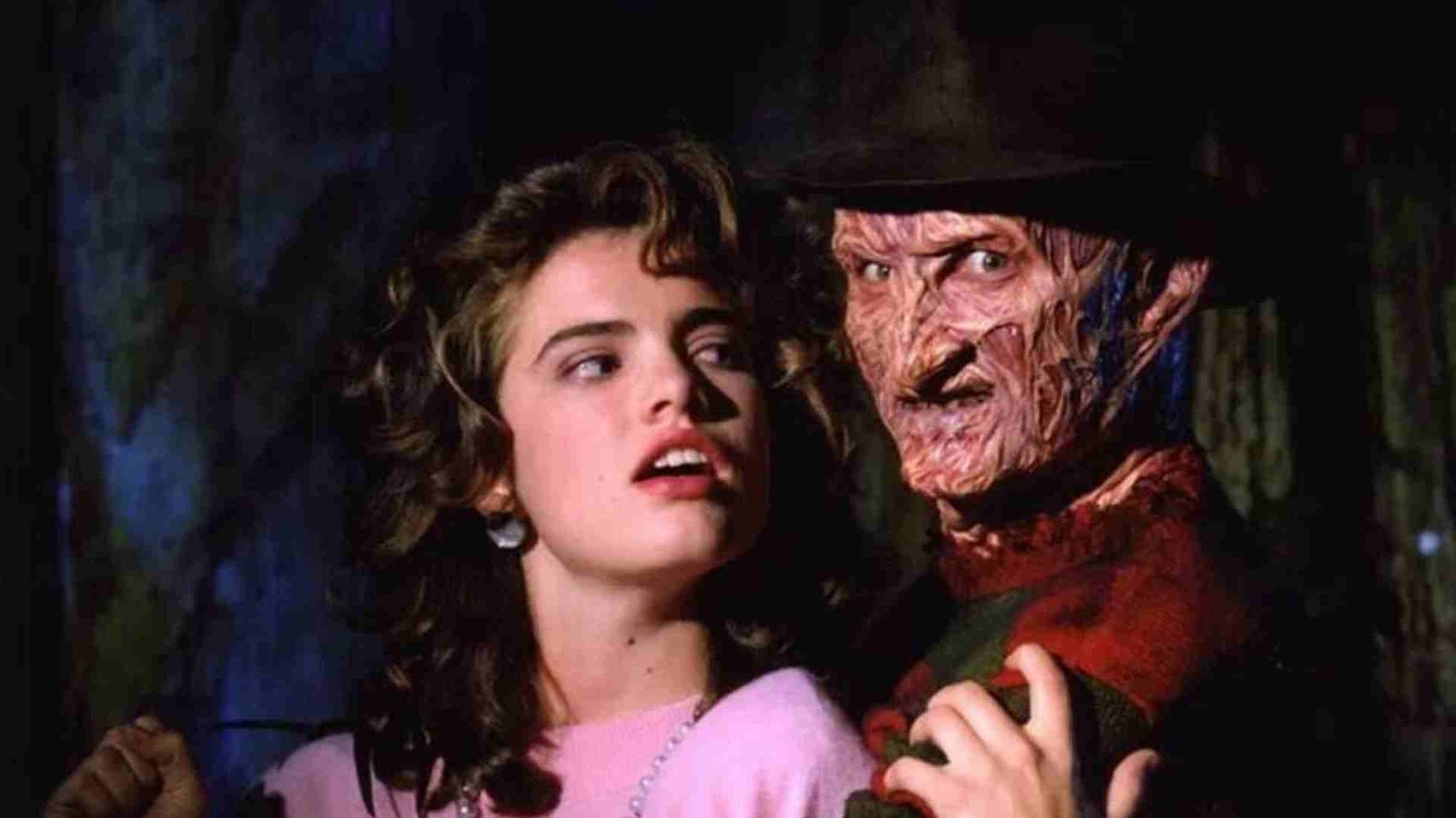 Heather Langenkamp e Robert Englund em ´A Hora do Pesadelo`. Foto_ New Line Cinema / Warner Bros.
